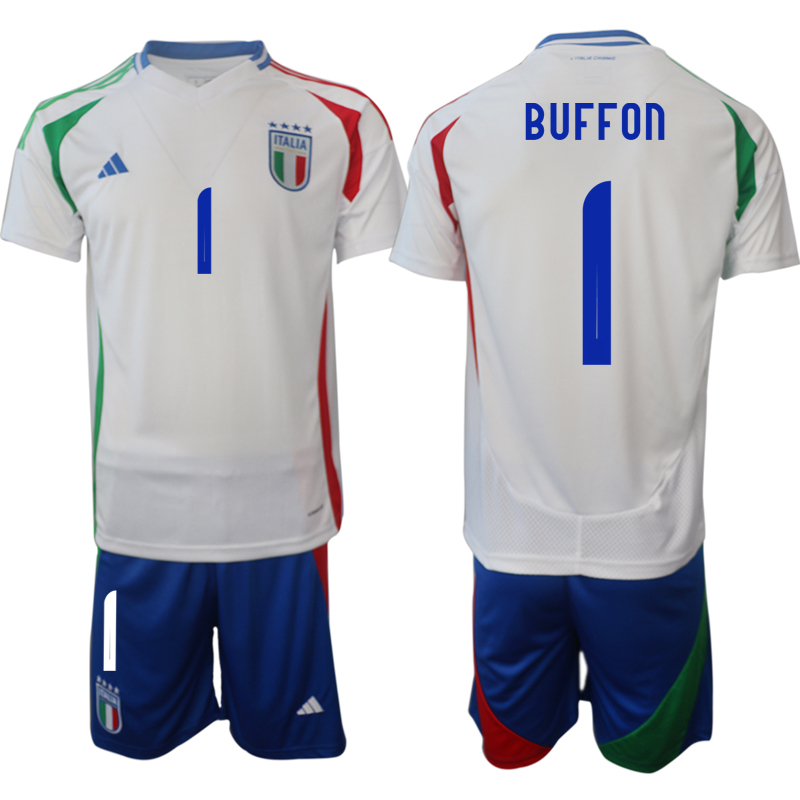 Men 2024-2025 Season Italy away white #1 Soccer Jersey->italy jersey->Soccer Country Jersey